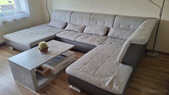 Sedací rozkladací souprava do U - 2