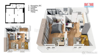 Prodej bytu 2+kk, 36 m², Praha 8 - Libeň, ul. Chlumčanského - 2