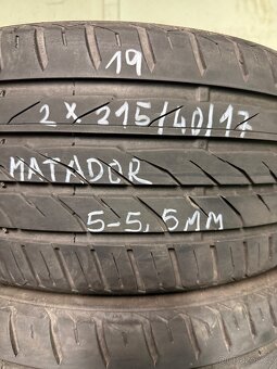 2 x letní pneu 215/40/17 - 2