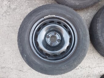 Plechové disky PSA 4x108 6,5Jx16H2E ET26 + 205/65 R16 - 2