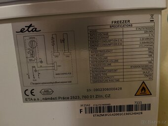 Pultový mražák eta 190l - 2