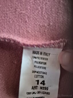 Dívčí kabátek flaušový vel. 158/164 - 14 let - 2