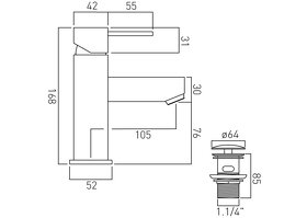 UMYVADLOVÁ BATERIE HRANATÁ S VÝPUSTÍ - 2