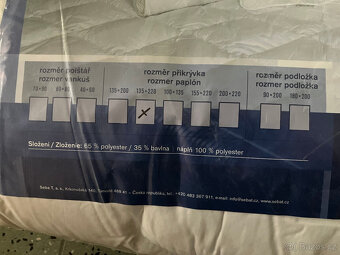 2x nová peřina na postel rozměr 135x220cm - 2