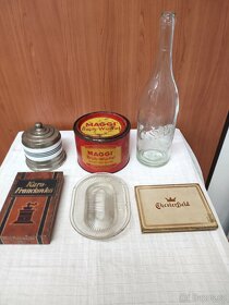 Předválečné žehličky, láhev, retro věci - 2