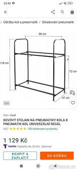 Stojan na 8 ks pneumatik - 2