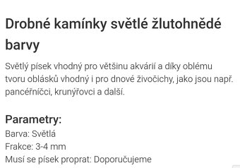 Nový pěkný přírodně zbarvený písek do akvária 2x15kg - 2