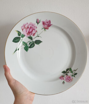 Růže Thun Vera porcelánový servírovací talíř retro - 2