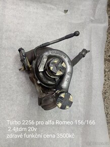 Alfa Romeo JTD turbodmychadla - 2