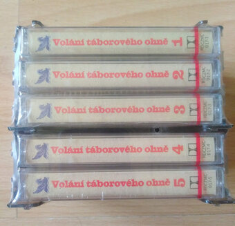 5x mc kazety Volání táborového ohně - nové , zabalené - 2