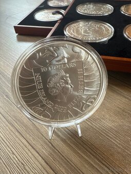 Stříbrná investiční mince Český lev 5oz 2022 - 2