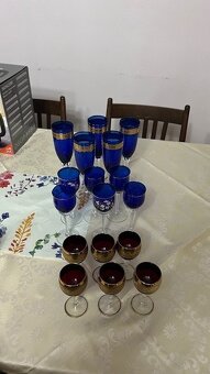 barevné skleničky - kobaltové sklo - 2