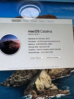 MacBook Air 2017 13” i5, 8GB RAM, 128GB SSD – NOVÁ BATERIE, - 2