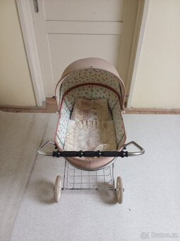 Retro dětský kočárek pro panenky - 2