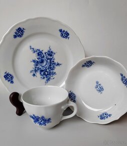 Starožitné porcelánové snídaňové trio Bavaria Porzellan 1918 - 2