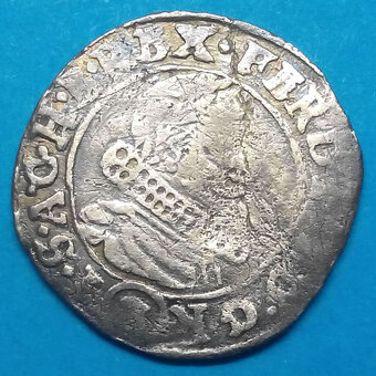 Stříbrná mince r. 1635 Ferdinand II. - 2