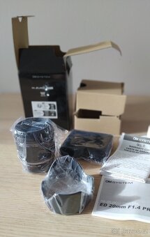 Olympus M.Zuiko 20 mm f1.4 – NOVÝ, v záruce - 2