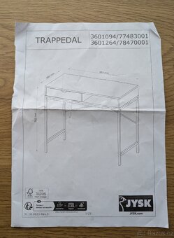 Pracovní stůl Jysk Trappedal - 2