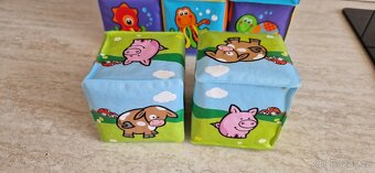 Měkké pěnové kostky Playgro – 6 ks (+ 2 navíc z jiné sady) - 2