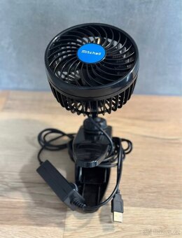 MITCHELL 115mm USB 5V clip větrák/ventilátor - 2