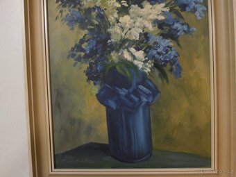 Obraz kytice ve váze + 2 obrazy sig. Ivan Sýkora - 2