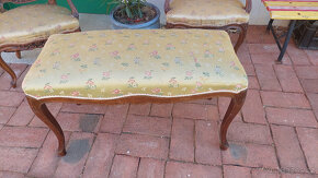 barokní sedací souprava křeslo taburet - 2