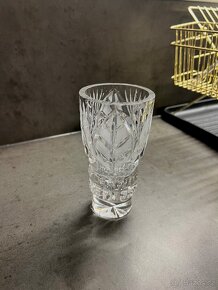 vaza kristal vintage sklo - 2