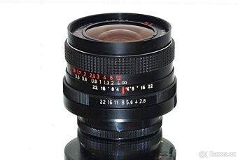 Pentacon RED MC 2,8/29mm M42 Red White TOP STAV - 2