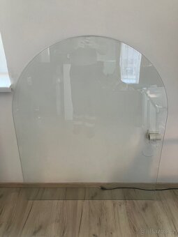 Sklo pod kamna 120 x 100 cm - 2