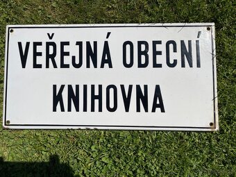 Smaltovaná cedule - 2