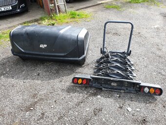 Držák na 4 kola a box za automobil na tažné zařízení - 2