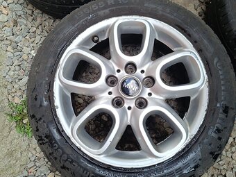 ALU kola Mini Cooper originální s letním pneu 195/55 R16 6,5 - 2