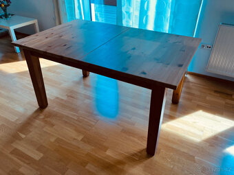 Jídelní stůl Ikea Stornas, rozkládací, masiv - 2