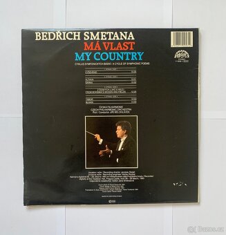 PRODÁM DVĚ GRAMOFONOVÉ DESKY - SMETANA MÁ VLAST MY COUNTRY - 2