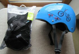 Brusle, chrániče, helma - nové - 2