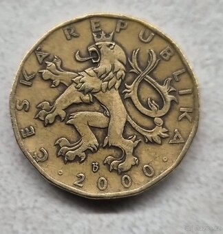 20 Kč – pamětní mince Rok 2000 (Orloj) - 2