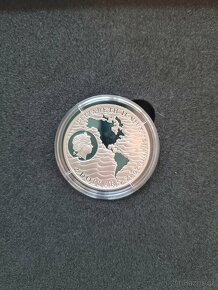 Stříbrná uncova mince Objevení Ameriky Vespuci - 2