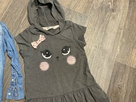 Riflová košile 98 Kočičkové šaty H&M - 2