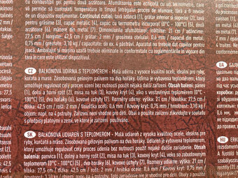 Balkónová udírna s teploměrem Browin - 2