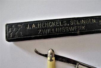 Břitva J.A.HENKELS, SOLINGEN ZWILINGS WERK - 2