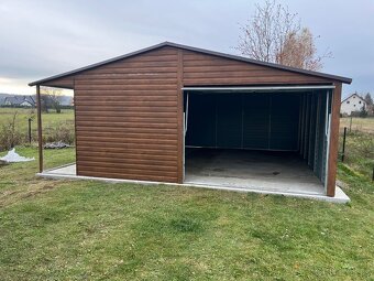 Plechová garáž 5,5x6m - 2