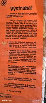 Prodám plakát z války 1939 - 2