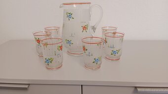 Retro souprava skleniček s karafou - 2