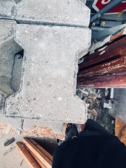 Betonová zámková dlažba kost - 2
