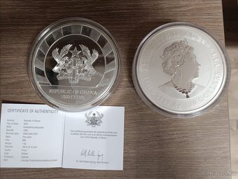 1kg stříbrné mince: Nosorožec + Buvol - 2