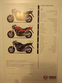 Yamaha XJR1200 poster Francie - 2