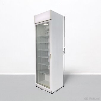 Použitá gastro lednice prosklená 60x54x200 cm - 2