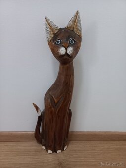 Prodám dřevěné kočičky - dekorace - 2