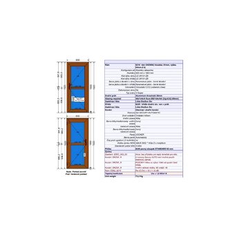 Jednokřídlé plastové dveře - 2