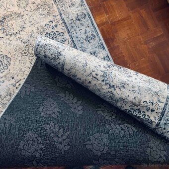 Koberec šedočerný běhoun 80 x 320 cm - 2